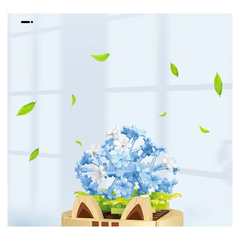 BALODY 21179 non  CHUYỆN GIỮA HOA 12 PHONG CÁCH bộ đồ chơi xếp lắp ráp ghép mô hình Creator POTTED FLOWER Sáng Tạo 1666 khối