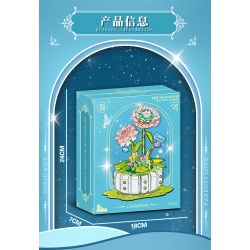 WEILE CHUANGXIANG 2143 non  HOA CẨM CHƯỚNG bộ đồ chơi xếp lắp ráp ghép mô hình Creator Sáng Tạo 510 khối