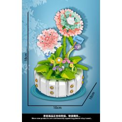 WEILE CHUANGXIANG 2143 non  HOA CẨM CHƯỚNG bộ đồ chơi xếp lắp ráp ghép mô hình Creator Sáng Tạo 510 khối