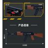 ZHEGAO 918001 non  SÚNG TRƯỜNG AK47 bộ đồ chơi xếp lắp ráp ghép mô hình Military Army AUTOMATIC KALASHNIKOV 1947 RIFLE Quân Sự Bộ Đội 555 khối