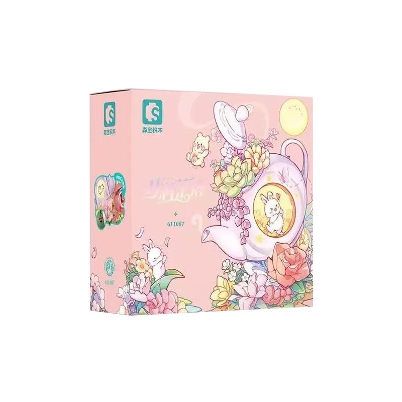 SEMBO 611087 non  TRÀ ĐẠO YUEJIAN bộ đồ chơi xếp lắp ráp ghép mô hình Creator Sáng Tạo 878 khối