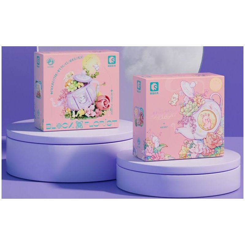 SEMBO 611087 non  TRÀ ĐẠO YUEJIAN bộ đồ chơi xếp lắp ráp ghép mô hình Creator Sáng Tạo 878 khối