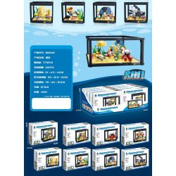 KAI GAO LE BB050 BB008 non  BỂ CÁ bộ đồ chơi xếp lắp ráp ghép mô hình Creator DREAMOCEAN Sáng Tạo 773 khối