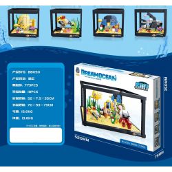 KAI GAO LE BB050 BB008 non  BỂ CÁ bộ đồ chơi xếp lắp ráp ghép mô hình Creator DREAMOCEAN Sáng Tạo 773 khối