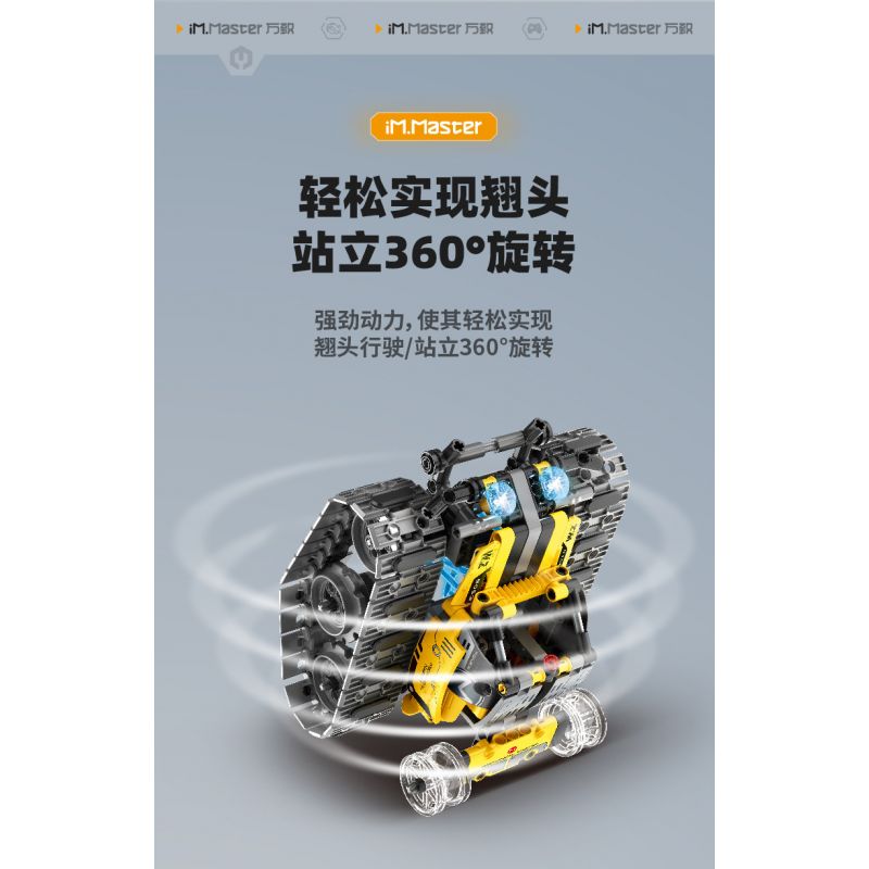 IM.MASTER QIHUI 8053 non  BẬC THẦY VỀ MÁY MÓC ROBOT WALL-E 4IN1 bộ đồ chơi xếp lắp ráp ghép mô hình  Kỹ Thuật Công Nghệ Cao Mô Hình Phương Tiện 672 khối