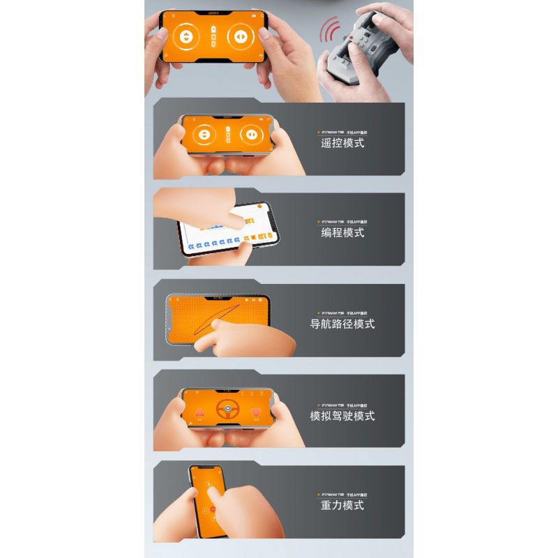 IM.MASTER QIHUI 8053 non  BẬC THẦY VỀ MÁY MÓC ROBOT WALL-E 4IN1 bộ đồ chơi xếp lắp ráp ghép mô hình  Kỹ Thuật Công Nghệ Cao Mô Hình Phương Tiện 672 khối