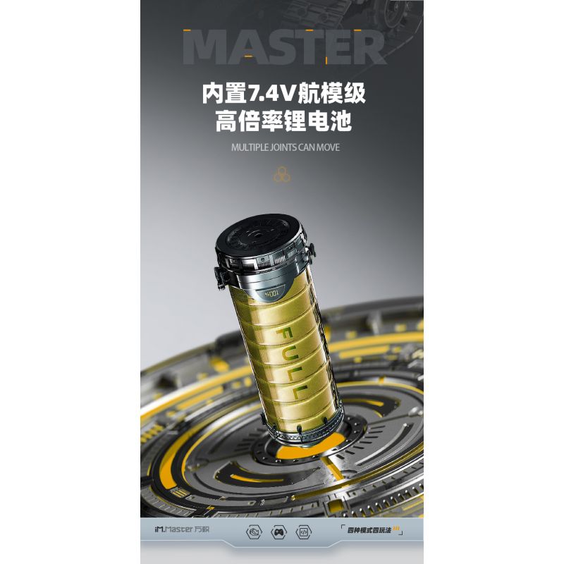 IM.MASTER QIHUI 8053 non  BẬC THẦY VỀ MÁY MÓC ROBOT WALL-E 4IN1 bộ đồ chơi xếp lắp ráp ghép mô hình  Kỹ Thuật Công Nghệ Cao Mô Hình Phương Tiện 672 khối