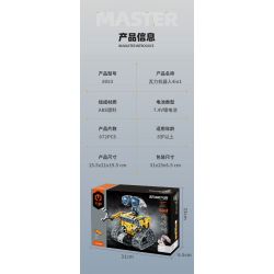 IM.MASTER QIHUI 8053 non  BẬC THẦY VỀ MÁY MÓC ROBOT WALL-E 4IN1 bộ đồ chơi xếp lắp ráp ghép mô hình  Kỹ Thuật Công Nghệ Cao Mô Hình Phương Tiện 672 khối