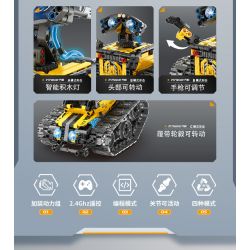 IM.MASTER QIHUI 8053 non  BẬC THẦY VỀ MÁY MÓC ROBOT WALL-E 4IN1 bộ đồ chơi xếp lắp ráp ghép mô hình  Kỹ Thuật Công Nghệ Cao Mô Hình Phương Tiện 672 khối