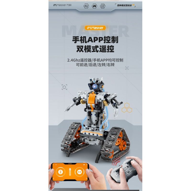 IM.MASTER QIHUI 8051 non  BẬC THẦY MÁY MÓC LẬP TRÌNH Ô TÔ ĐÓNG THẾ bộ đồ chơi xếp lắp ráp ghép mô hình  Kỹ Thuật Công Nghệ Cao Mô Hình Phương Tiện 724 khối