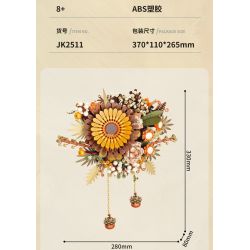 JAKI JK2511 2511 non  TẠP CHÍ THỰC VẬT HOA TREO TƯỜNG NGHỆ THUẬT BẮC ÂU ĐƯỢC BẢO QUẢN bộ đồ chơi xếp lắp ráp ghép mô hình Creator NORDIC ART WALL FLOWER Sáng Tạo