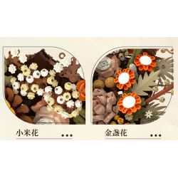 JAKI JK2511 2511 non  TẠP CHÍ THỰC VẬT HOA TREO TƯỜNG NGHỆ THUẬT BẮC ÂU ĐƯỢC BẢO QUẢN bộ đồ chơi xếp lắp ráp ghép mô hình Creator NORDIC ART WALL FLOWER Sáng Tạo