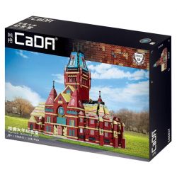 CADA DOUBLEE C66017 66017 non  NHÀ TƯỞNG NIỆM ĐẠI HỌC HARVARD bộ đồ chơi xếp lắp ráp ghép mô hình Creator HARVARD MEMORIAL HALL Sáng Tạo 1411 khối