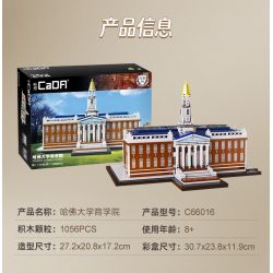 CADA DOUBLEE C66016 66016 non  THƯ VIỆN BAKER CỦA TRƯỜNG KINH DOANH HARVARD bộ đồ chơi xếp lắp ráp ghép mô hình Creator HARVARD BUSINESS SCHOOL Sáng Tạo 1056 khối