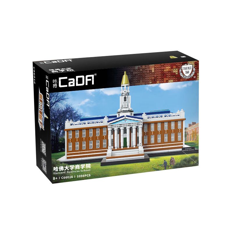 CADA DOUBLEE C66016 66016 non  THƯ VIỆN BAKER CỦA TRƯỜNG KINH DOANH HARVARD bộ đồ chơi xếp lắp ráp ghép mô hình Creator HARVARD BUSINESS SCHOOL Sáng Tạo 1056 khối