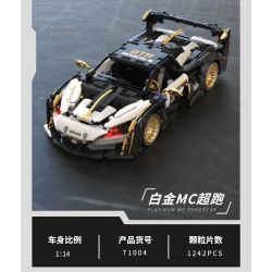 TAKUKI T1004 1004 non  ĐUA XE KHỐI SIÊU MC BẠCH KIM tỷ lệ 1:14 bộ đồ chơi xếp lắp ráp ghép mô hình  Kỹ Thuật Công Nghệ Cao Mô Hình Phương Tiện 1242 khối
