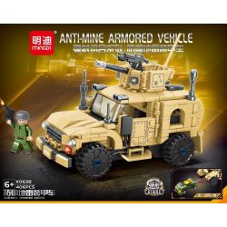 MINGDI LEIBAO K0638 0638 non  COMBO PHÓNG XE BỌC THÉP PHÒNG THỦ MÌN bộ đồ chơi xếp lắp ráp ghép mô hình Military Army ANTI-MINE ARMORED VEHICLE Quân Sự Bộ Đội 406 khối
