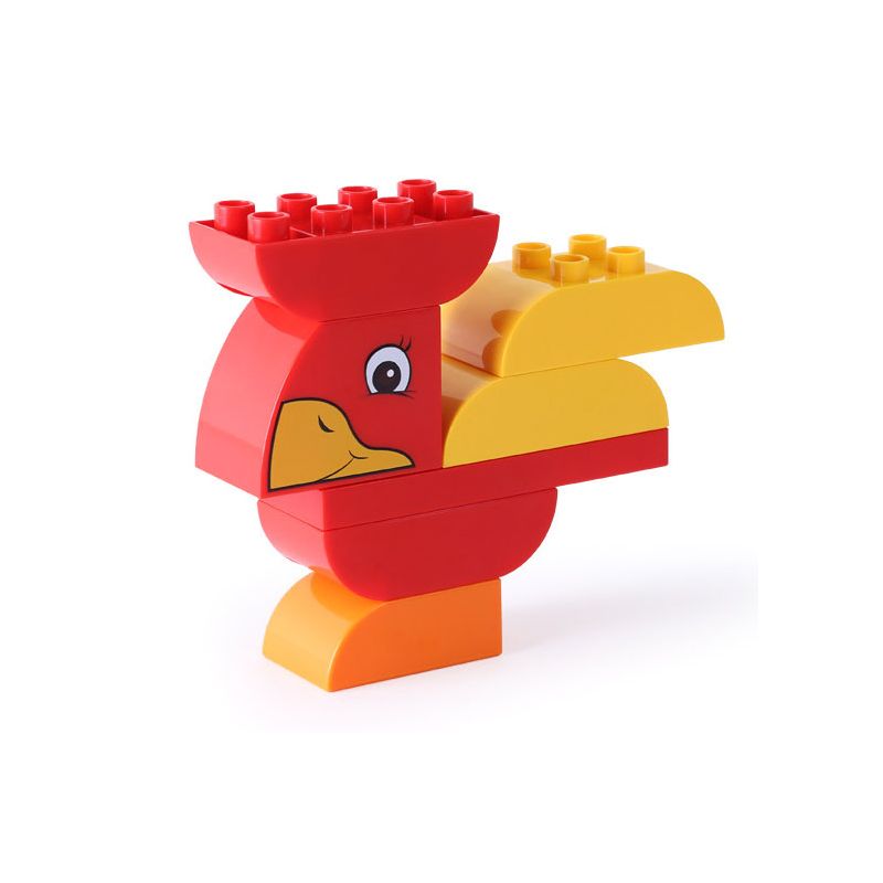 DUBIE 144 non Lego CHIM VUI bộ đồ chơi xếp lắp ráp ghép mô hình Pre-School FASCINATING BIRD Mẫu Giáo 7 khối