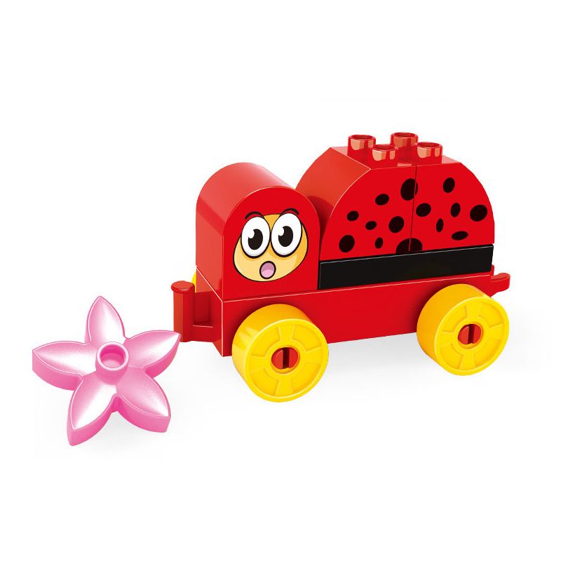 DUBIE 143 non Lego BỌ RÙA bộ đồ chơi xếp lắp ráp ghép mô hình Pre-School LADYBUG Mẫu Giáo 6 khối