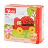DUBIE 143 non  BỌ RÙA bộ đồ chơi xếp lắp ráp ghép mô hình Pre-School LADYBUG Mẫu Giáo 6 khối