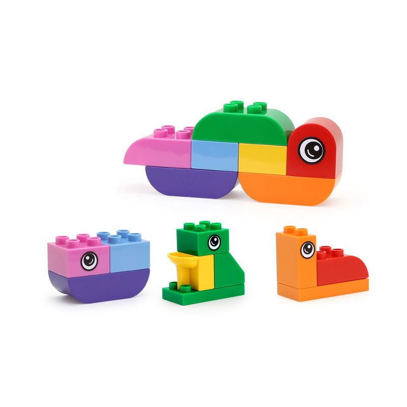 DUBIE 140 non Lego SỰ PHÁT TRIỂN CỦA SÂU BƯỚM bộ đồ chơi xếp lắp ráp ghép mô hình Pre-School CATERPILLAR GROWTH Mẫu Giáo 17 khối