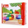 DUBIE 140 non  SỰ PHÁT TRIỂN CỦA SÂU BƯỚM bộ đồ chơi xếp lắp ráp ghép mô hình Pre-School CATERPILLAR GROWTH Mẫu Giáo 17 khối