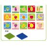 DUBIE 310 non  CÂU ĐỐ VỀ RAU CỦ QUẢ bộ đồ chơi xếp lắp ráp ghép mô hình Pre-School Mẫu Giáo 82 khối