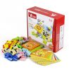 DUBIE 312 non  CÂU ĐỐ VỀ ĐỘNG VẬT bộ đồ chơi xếp lắp ráp ghép mô hình Pre-School Mẫu Giáo 90 khối