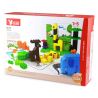 DUBIE 541 non  VƯỜN BÁCH THÚ bộ đồ chơi xếp lắp ráp ghép mô hình Pre-School ZOO Mẫu Giáo 100 khối