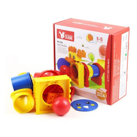 DUBIE 220 non  ĐƯỜNG ỐNG bộ đồ chơi xếp lắp ráp ghép mô hình Pre-School Mẫu Giáo 15 khối