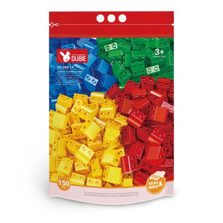 DUBIE 096-1A non  XÂY DỰNG SƠ CẤP bộ đồ chơi xếp lắp ráp ghép mô hình Pre-School Mẫu Giáo 150 khối