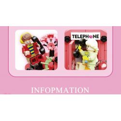 AREA-X AX0099 0099 non  HỘP CẢM HỨNG HOA MẪU ĐƠN YÊU THƯƠNG SẺ CHIA bộ đồ chơi xếp lắp ráp ghép mô hình BORN TO LOVE REDAMANCY