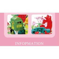 AREA-X AX0097 0097 non  HỘP CẢM HỨNG BÔNG HỒNG TÌNH YÊU RỘN RÀNG bộ đồ chơi xếp lắp ráp ghép mô hình BORN TO LOVE PALPITATE