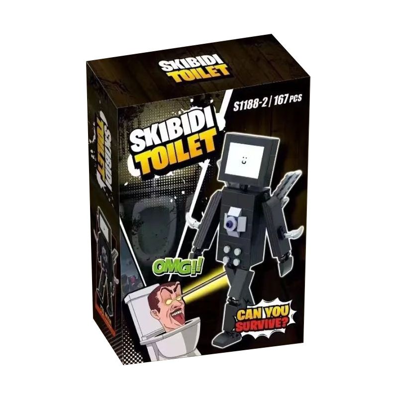 S1188 1188 non  TOILET MAN XÂM LƯỢC 4 MẪU bộ đồ chơi xếp lắp ráp ghép mô hình Movie & Game SKIBIDI TOILET Phim Và Trò Chơi 671 khối