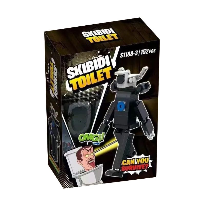 S1188 1188 non  TOILET MAN XÂM LƯỢC 4 MẪU bộ đồ chơi xếp lắp ráp ghép mô hình Movie & Game SKIBIDI TOILET Phim Và Trò Chơi 671 khối