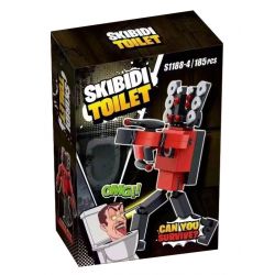 S1188 1188 non  TOILET MAN XÂM LƯỢC 4 MẪU bộ đồ chơi xếp lắp ráp ghép mô hình Movie & Game SKIBIDI TOILET Phim Và Trò Chơi 671 khối