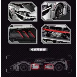 QIANMAI QM00054 00054  SIÊU XE BA NGHÌN NĂM tỷ lệ 1:14 bộ đồ chơi xếp lắp ráp ghép mô hình  SUPERCAR Kỹ Thuật Công Nghệ Cao Mô Hình Phương Tiện 1278 khối