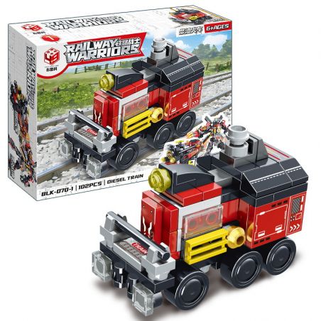 BRUCCO BLK-070 KAI GAO LE BB010 non  CHIẾN BINH ĐƯỜNG SẮT TÀU TẤN CÔNG bộ đồ chơi xếp lắp ráp ghép mô hình RAILWAY WARRIORS 813 khối