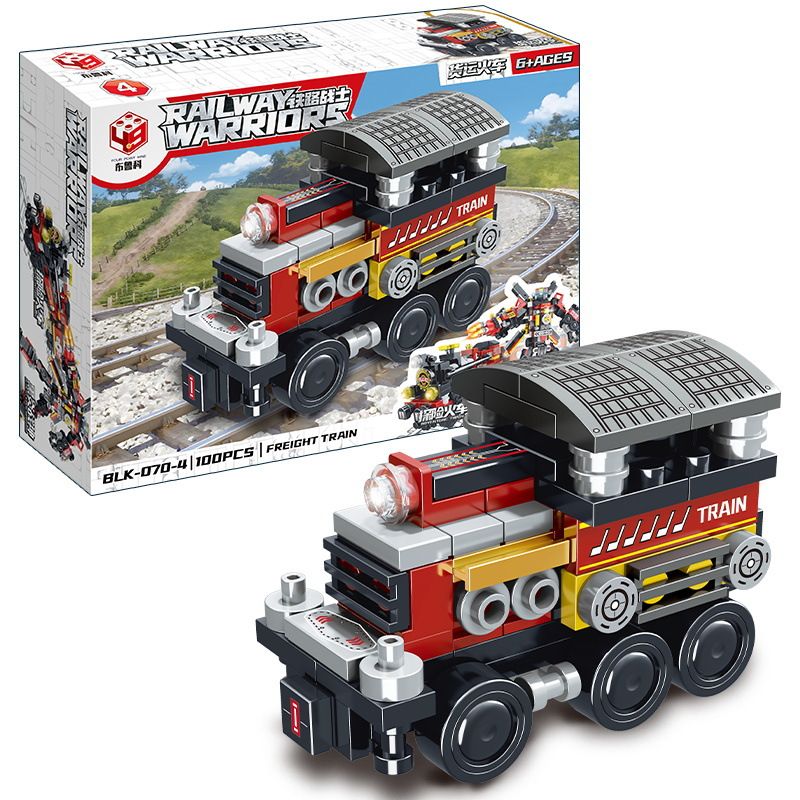 BRUCCO BLK-070 KAI GAO LE BB010 non  CHIẾN BINH ĐƯỜNG SẮT TÀU TẤN CÔNG bộ đồ chơi xếp lắp ráp ghép mô hình RAILWAY WARRIORS 813 khối