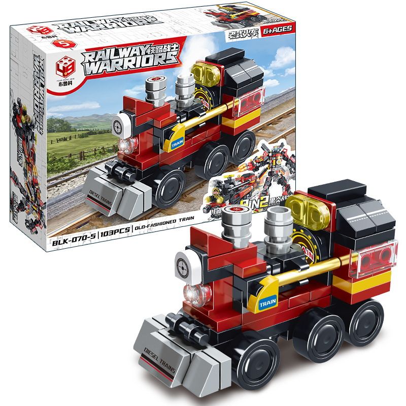 BRUCCO BLK-070 KAI GAO LE BB010 non  CHIẾN BINH ĐƯỜNG SẮT TÀU TẤN CÔNG bộ đồ chơi xếp lắp ráp ghép mô hình RAILWAY WARRIORS 813 khối