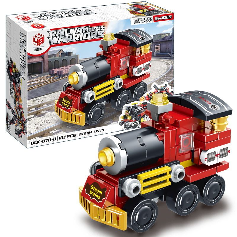 BRUCCO BLK-070 KAI GAO LE BB010 non  CHIẾN BINH ĐƯỜNG SẮT TÀU TẤN CÔNG bộ đồ chơi xếp lắp ráp ghép mô hình RAILWAY WARRIORS 813 khối