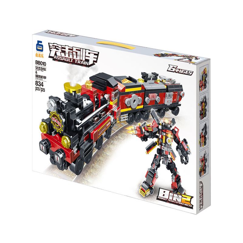 BRUCCO BLK-070 KAI GAO LE BB010 non  CHIẾN BINH ĐƯỜNG SẮT TÀU TẤN CÔNG bộ đồ chơi xếp lắp ráp ghép mô hình RAILWAY WARRIORS 813 khối
