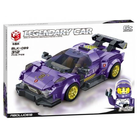 BRUCCO BLK-089 RC-189 non  APOLLO tỷ lệ 1:32 bộ đồ chơi xếp lắp ráp ghép mô hình Speed Champions Racing Cars Đua Xe Công Thức 312 khối