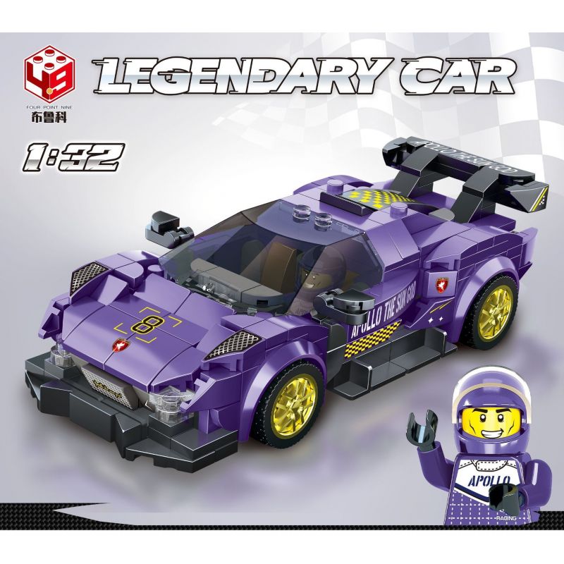BRUCCO BLK-089 RC-189 non  APOLLO tỷ lệ 1:32 bộ đồ chơi xếp lắp ráp ghép mô hình Speed Champions Racing Cars Đua Xe Công Thức 312 khối