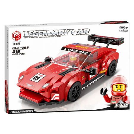 BRUCCO BLK-088 RC-188 non  ASTON MARTIN tỷ lệ 1:32 bộ đồ chơi xếp lắp ráp ghép mô hình Speed Champions Racing Cars CORVETTE ZRI Đua Xe Công Thức 318 khối