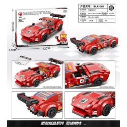BRUCCO BLK-088 RC-188 non  ASTON MARTIN tỷ lệ 1:32 bộ đồ chơi xếp lắp ráp ghép mô hình Speed Champions Racing Cars CORVETTE ZRI Đua Xe Công Thức 318 khối
