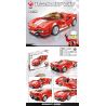 BRUCCO BLK-067 RC-167 non  FERRARI 488 tỷ lệ 1:32 bộ đồ chơi xếp lắp ráp ghép mô hình Speed Champions Racing Cars Đua Xe Công Thức 314 khối