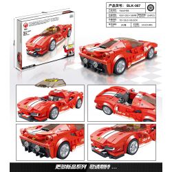 BRUCCO BLK-067 RC-167 non  FERRARI 488 tỷ lệ 1:32 bộ đồ chơi xếp lắp ráp ghép mô hình Speed Champions Racing Cars Đua Xe Công Thức 314 khối