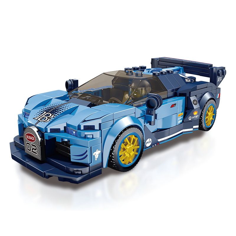 BRUCCO BLK-066 RC-166 non Lego BUGATTI tỷ lệ 1:32 bộ đồ chơi xếp lắp ráp ghép mô hình Speed Champions Racing Cars Đua Xe Công Thức 312 khối