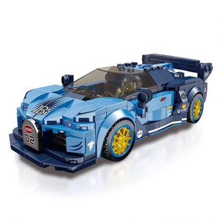 BRUCCO BLK-066 RC-166 non  BUGATTI tỷ lệ 1:32 bộ đồ chơi xếp lắp ráp ghép mô hình Speed Champions Racing Cars Đua Xe Công Thức 312 khối